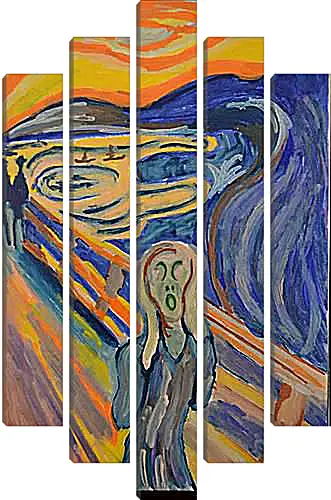 Модульная картина - the scream. Эдвард Мунк