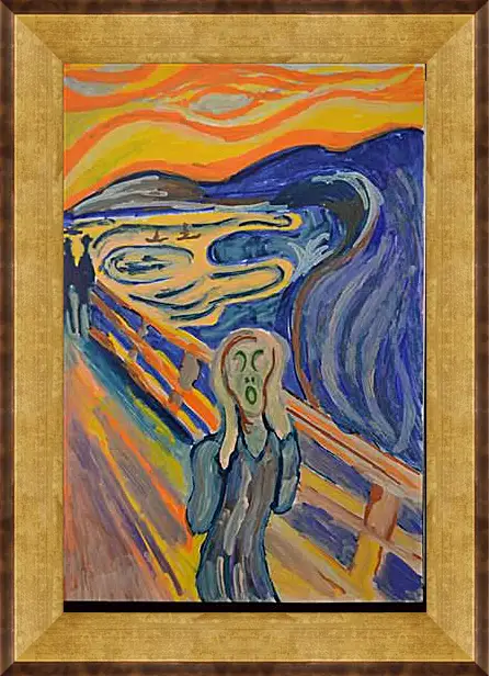 Картина в раме - the scream. Эдвард Мунк