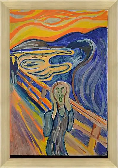 Картина в раме - the scream. Эдвард Мунк