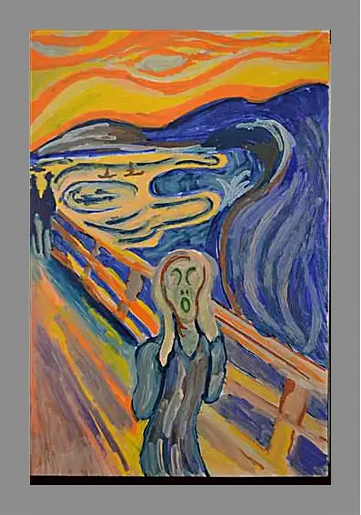 Картина в раме - the scream. Эдвард Мунк