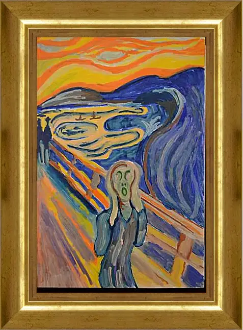 Картина в раме - the scream. Эдвард Мунк