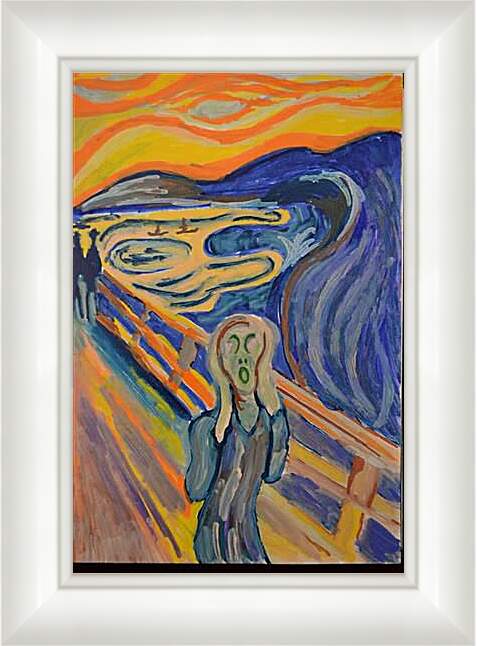 Картина в раме - the scream. Эдвард Мунк