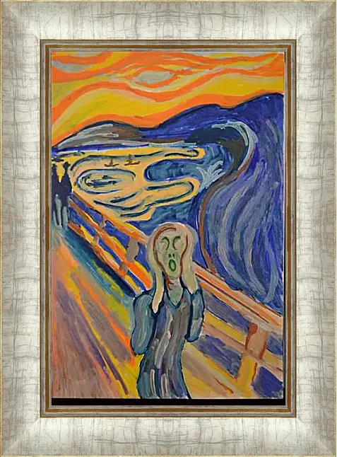 Картина в раме - the scream. Эдвард Мунк