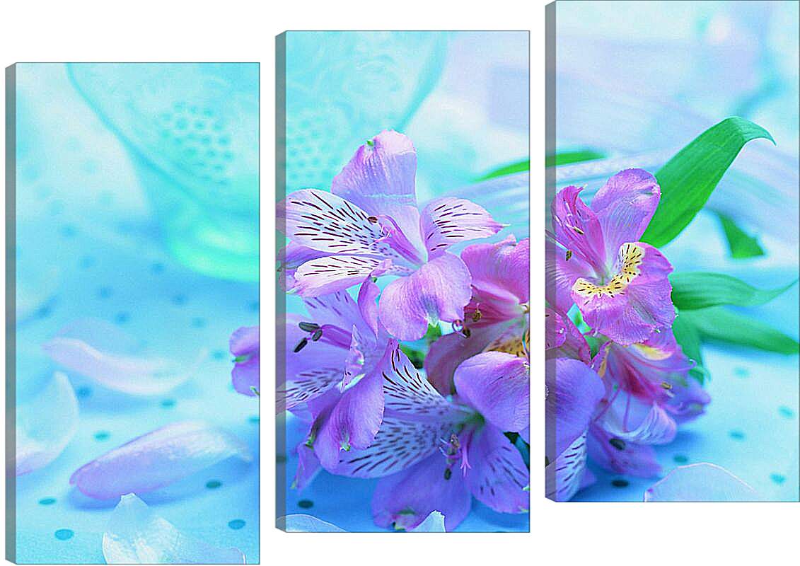 Модульная картина - Сиреневые орхидеи