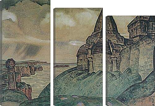Модульная картина - Могила викинга. Рерих Николай