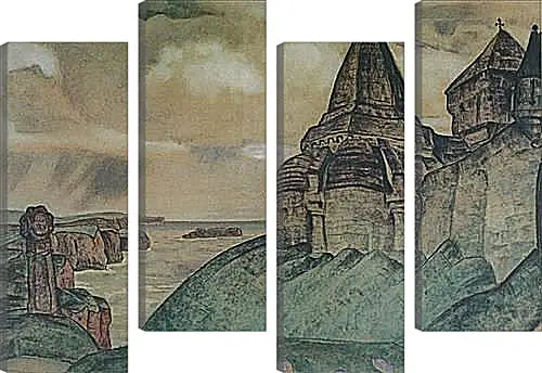 Модульная картина - Могила викинга. Рерих Николай