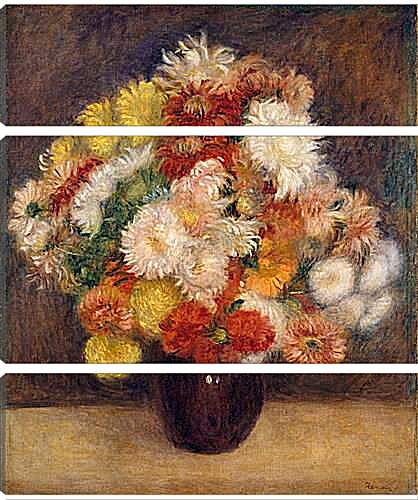 Модульная картина - Bouquet of Chrysanthemums. Пьер Огюст Ренуар