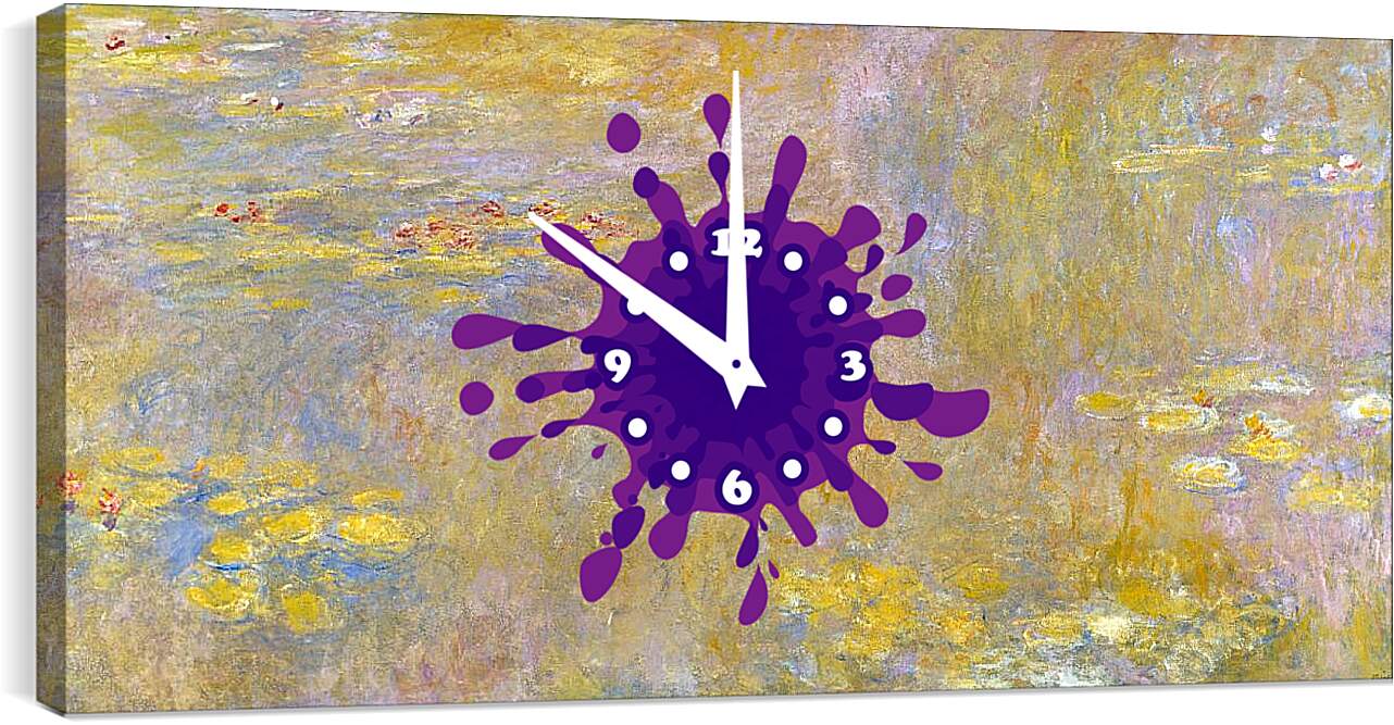 Часы картина - Water-Lilies 2. Клод Моне