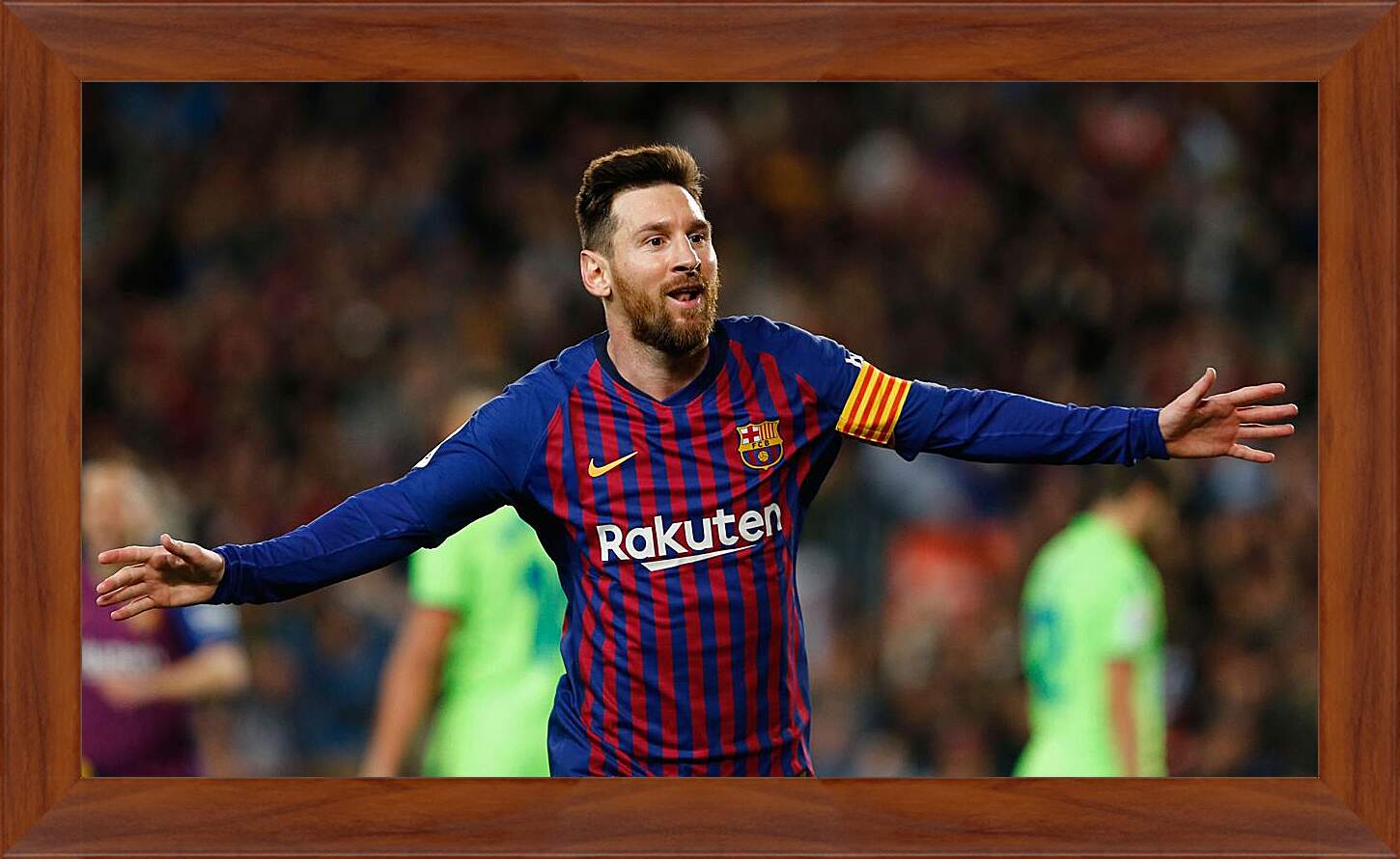 Картина в раме - Лионель Месси. Барселона