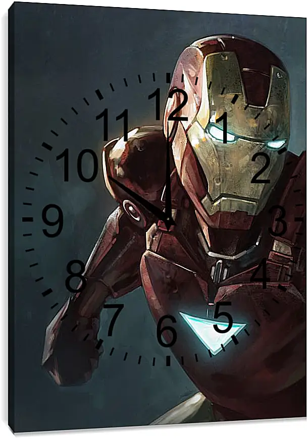 Часы картина - Железный человек. Iron Man