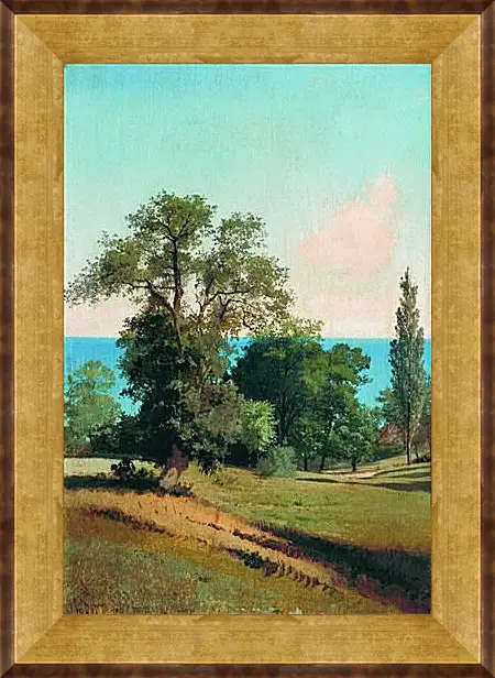 Картина в раме - Южный пейзаж. Мещерский Арсений