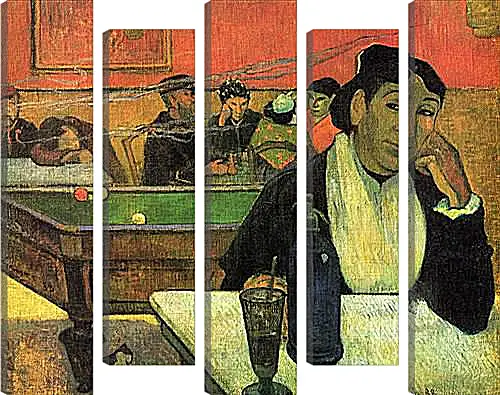 Модульная картина - Cafe de Nuit, Arles Catala. Поль Гоген
