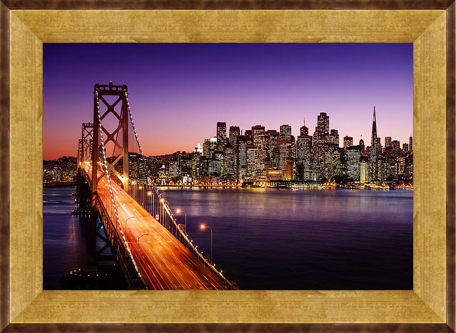 Картина в раме - Golden Gate Bridge SanFrancisco