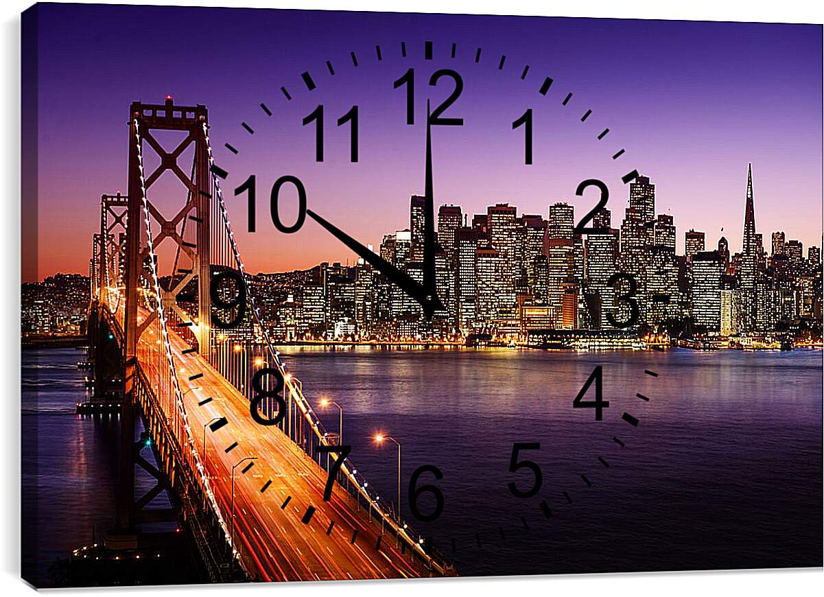 Часы картина - Golden Gate Bridge SanFrancisco