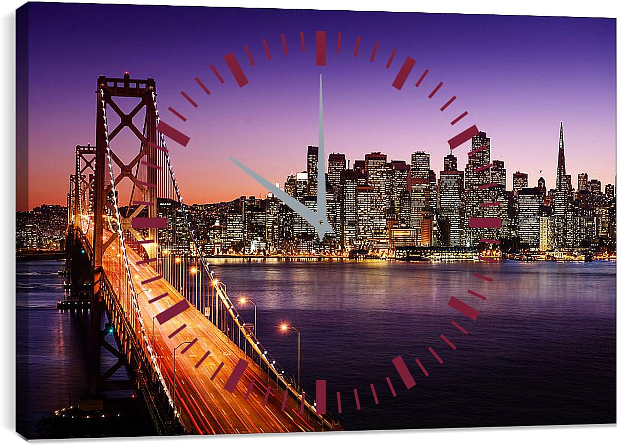 Часы картина - Golden Gate Bridge SanFrancisco