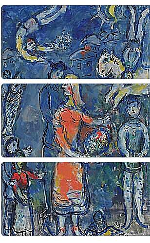 Модульная картина - AUTOUR DU COUPLE 1975-78. (Волшебная флейта) Марк Шагал