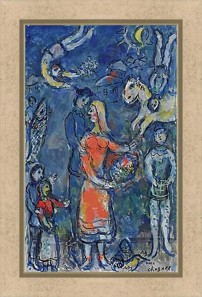 Картина в раме - AUTOUR DU COUPLE 1975-78. (Волшебная флейта) Марк Шагал