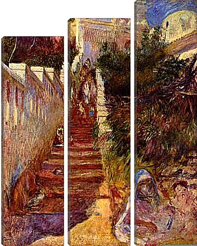 Модульная картина - Treppe in Algier. Пьер Огюст Ренуар