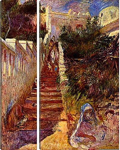 Модульная картина - Treppe in Algier. Пьер Огюст Ренуар