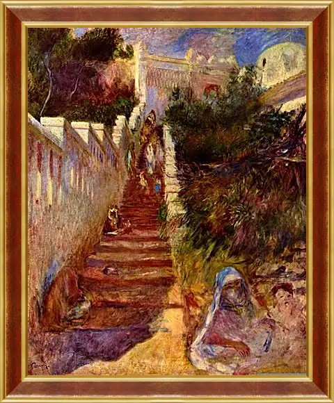 Картина в раме - Treppe in Algier. Пьер Огюст Ренуар