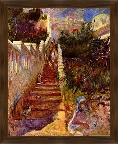 Картина в раме - Treppe in Algier. Пьер Огюст Ренуар