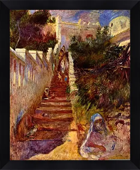 Картина в раме - Treppe in Algier. Пьер Огюст Ренуар