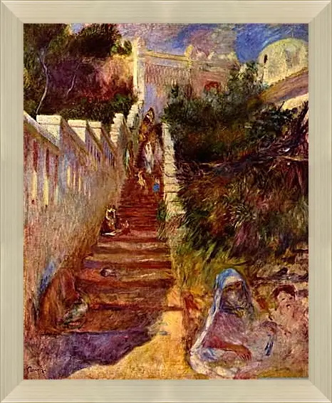 Картина в раме - Treppe in Algier. Пьер Огюст Ренуар