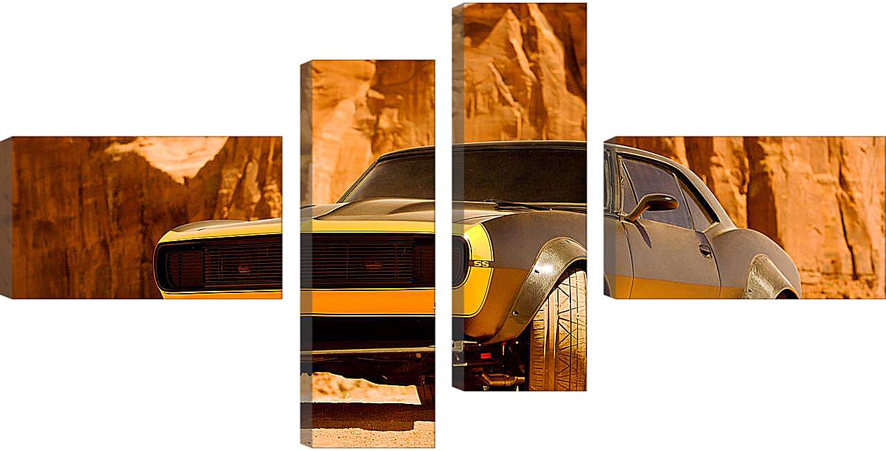 Модульная картина - Машина в каньоне