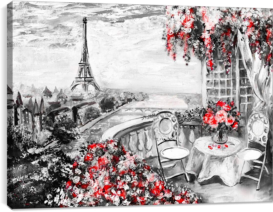Постер и плакат - Пейзаж Парижа