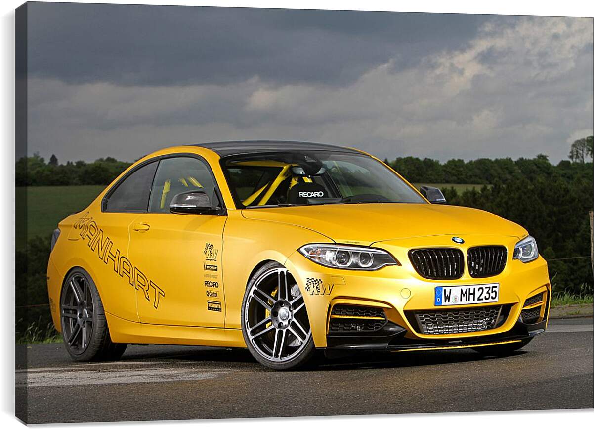 Постер и плакат - Желтая BMW