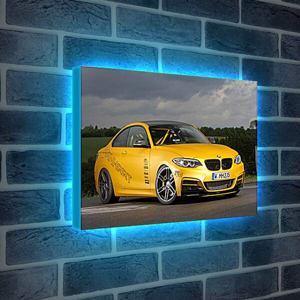 Лайтбокс световая панель - Желтая BMW