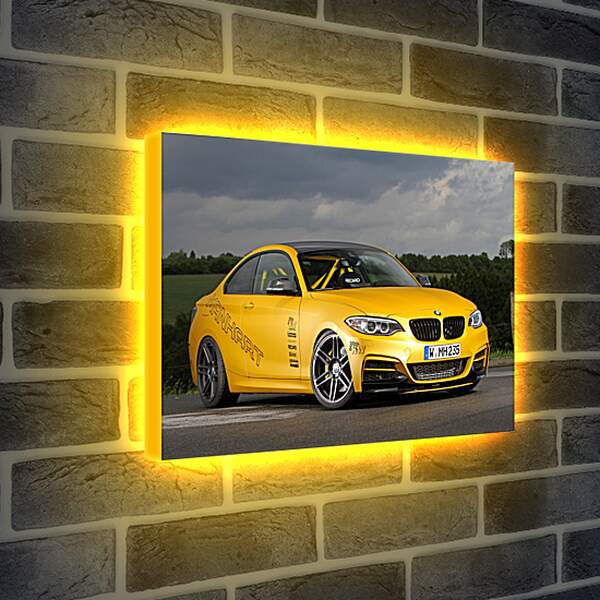 Лайтбокс световая панель - Желтая BMW