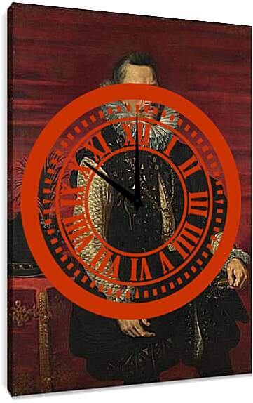 Часы картина - Portrait of the Archduke Albert. Питер Пауль Рубенс