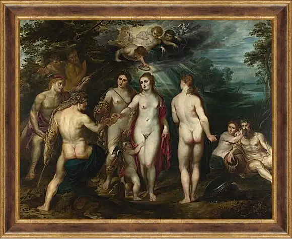 Картина в раме - The Judgement of Paris (1). Питер Пауль Рубенс