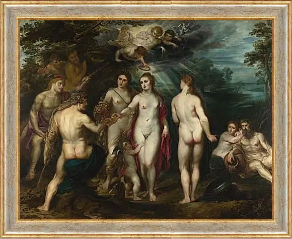 Картина в раме - The Judgement of Paris (1). Питер Пауль Рубенс