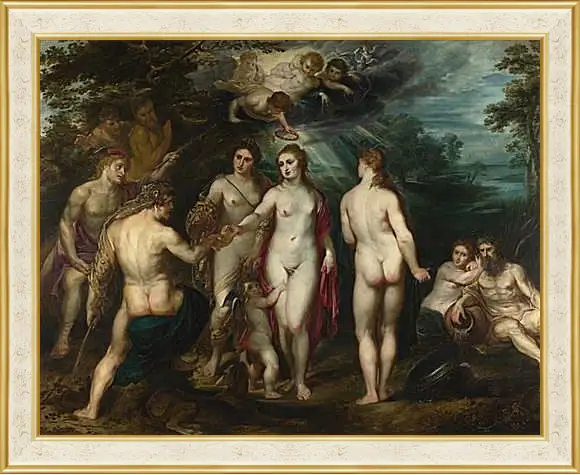 Картина в раме - The Judgement of Paris (1). Питер Пауль Рубенс