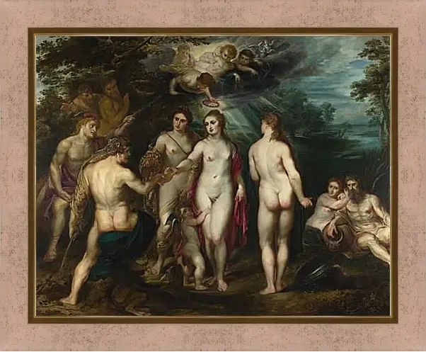 Картина в раме - The Judgement of Paris (1). Питер Пауль Рубенс