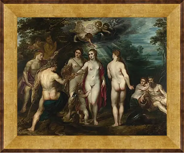 Картина в раме - The Judgement of Paris (1). Питер Пауль Рубенс