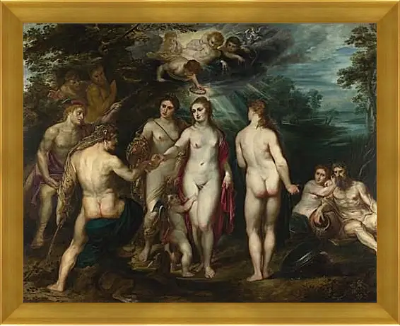 Картина в раме - The Judgement of Paris (1). Питер Пауль Рубенс