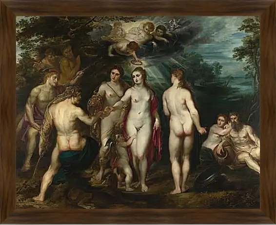 Картина в раме - The Judgement of Paris (1). Питер Пауль Рубенс