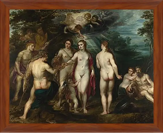 Картина в раме - The Judgement of Paris (1). Питер Пауль Рубенс