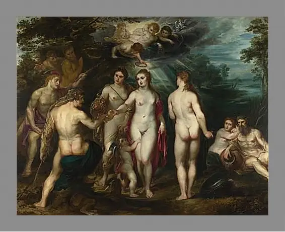 Картина в раме - The Judgement of Paris (1). Питер Пауль Рубенс