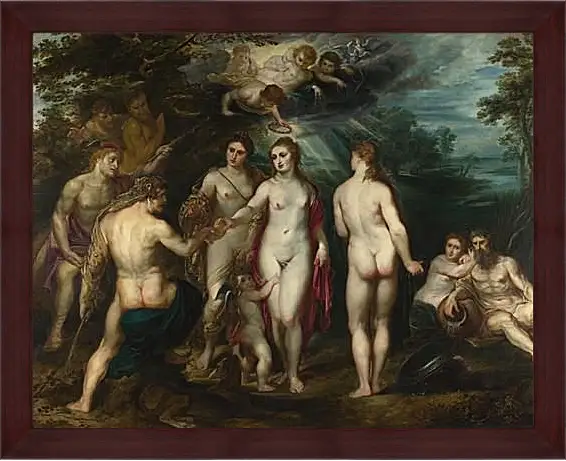 Картина в раме - The Judgement of Paris (1). Питер Пауль Рубенс