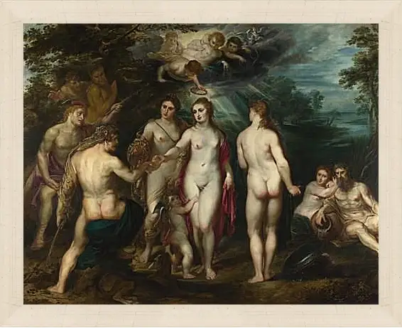 Картина в раме - The Judgement of Paris (1). Питер Пауль Рубенс