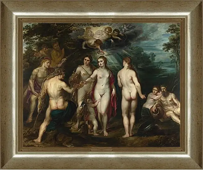 Картина в раме - The Judgement of Paris (1). Питер Пауль Рубенс