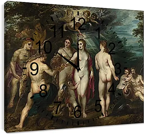 Часы картина - The Judgement of Paris (1). Питер Пауль Рубенс