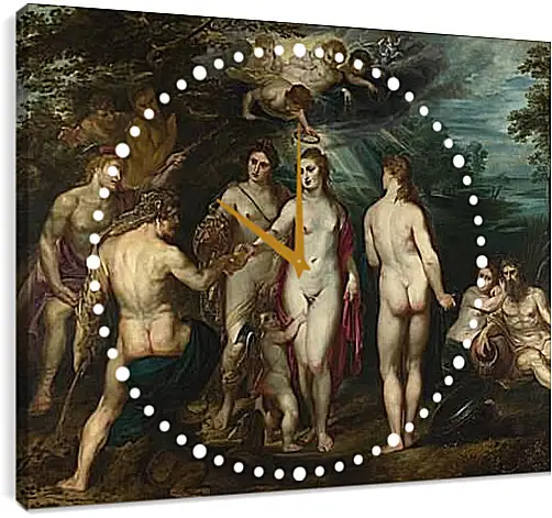 Часы картина - The Judgement of Paris (1). Питер Пауль Рубенс