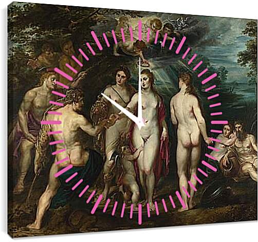 Часы картина - The Judgement of Paris (1). Питер Пауль Рубенс