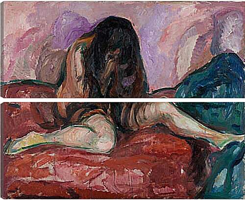 Модульная картина - Weeping Nude. Эдвард Мунк