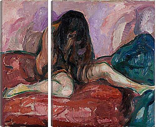 Модульная картина - Weeping Nude. Эдвард Мунк